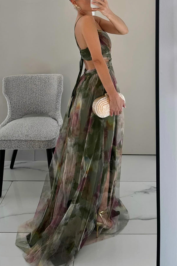 Gabriela | Encantador vestido largo con estampado floral