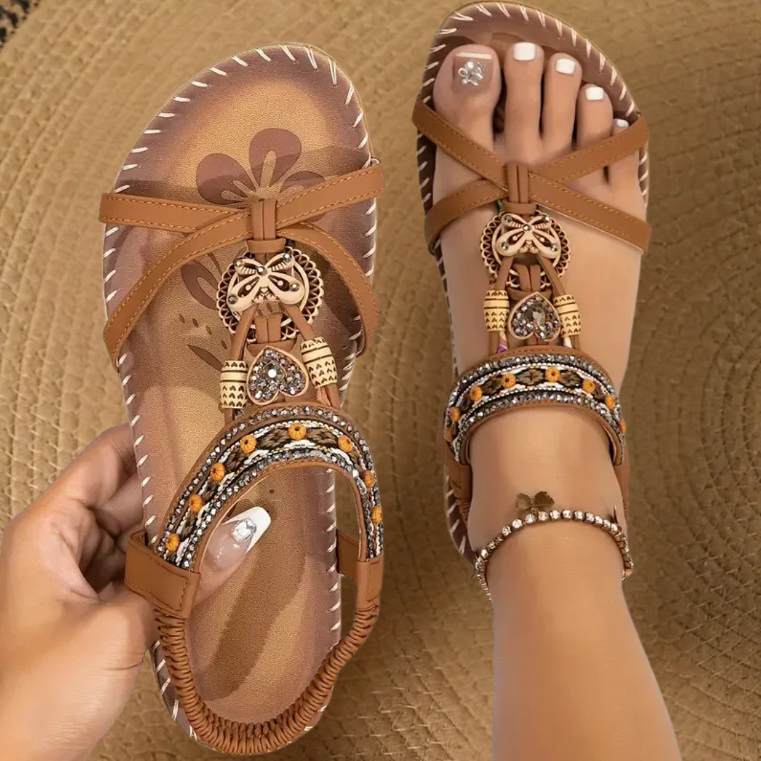 Rosa| Sandalias estilo Ibiza que combinan comodidad y elegancia