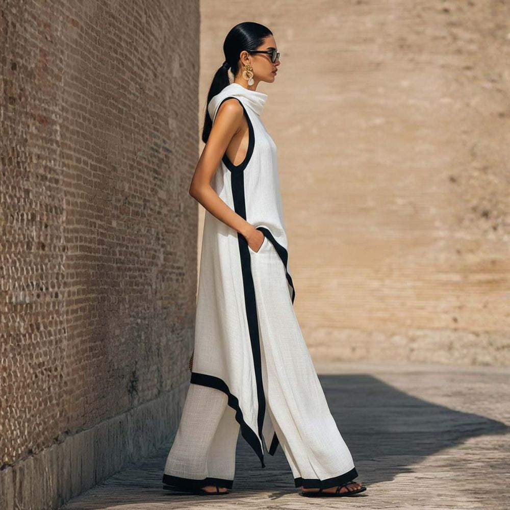Leonor| Traje de lino Elegante