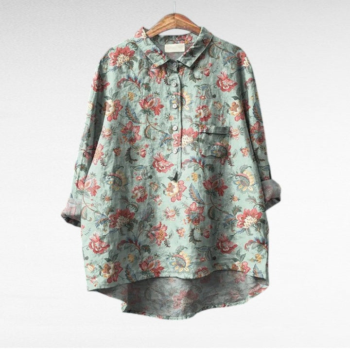 Clara | Blusa elegante colorida