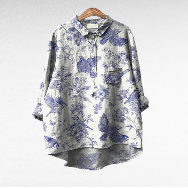 Clara | Blusa elegante colorida