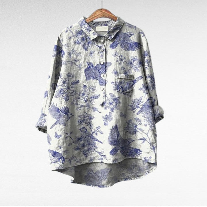 Clara | Blusa elegante colorida