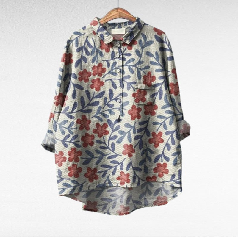Clara | Blusa elegante colorida