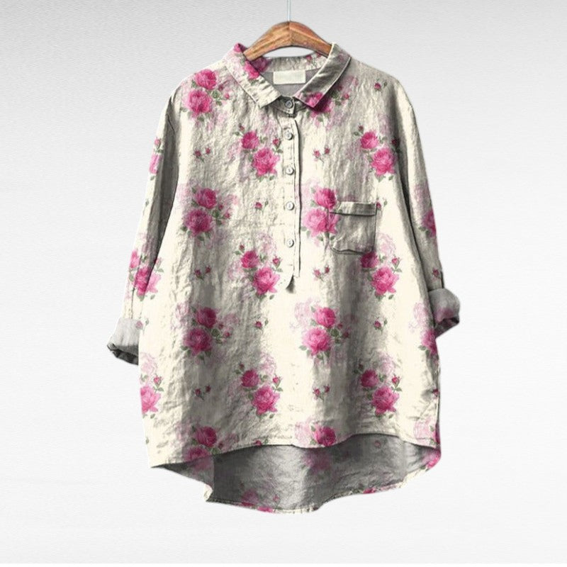 Clara | Blusa elegante colorida