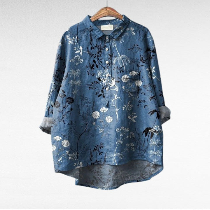 Clara | Blusa elegante colorida