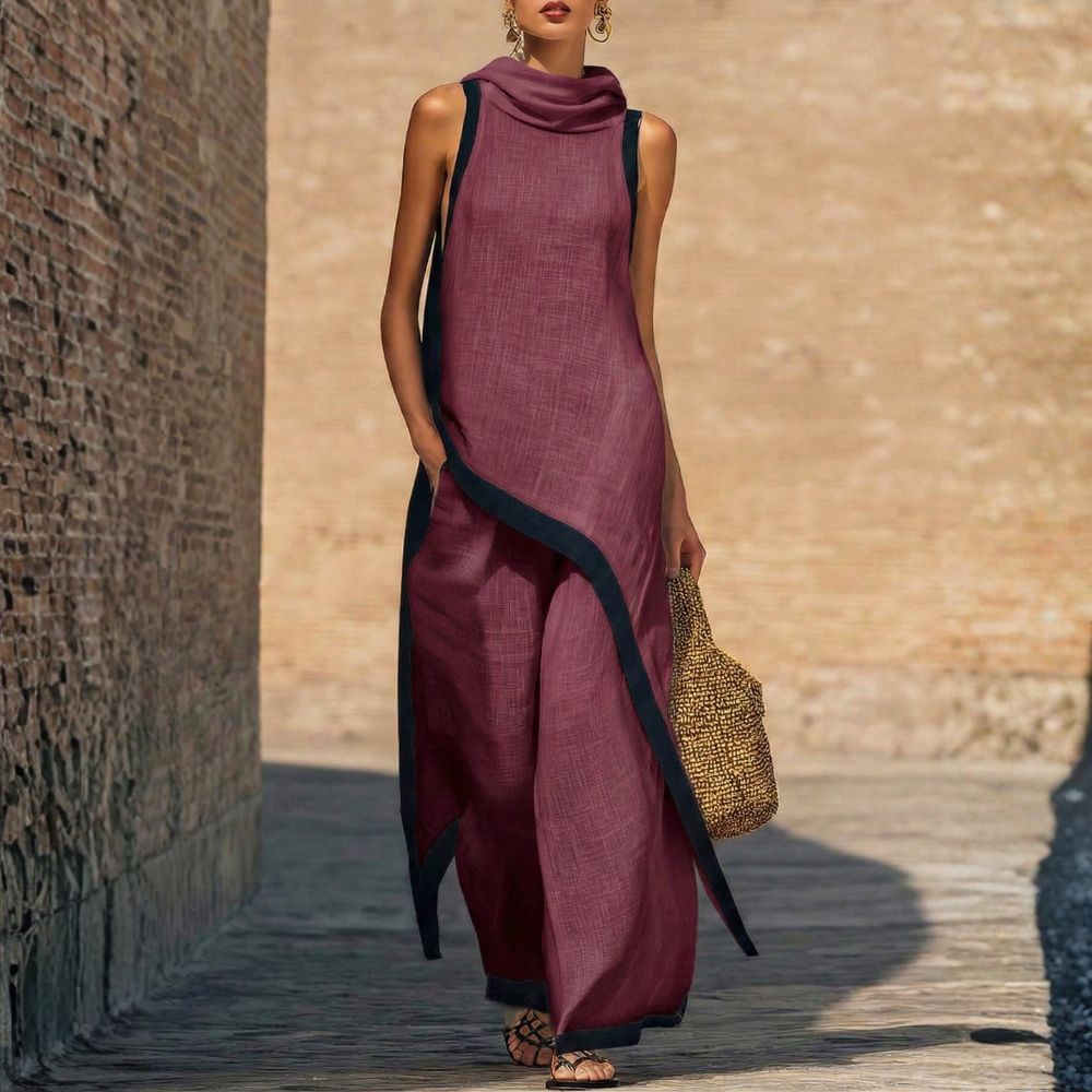 Leonor| Traje de lino Elegante