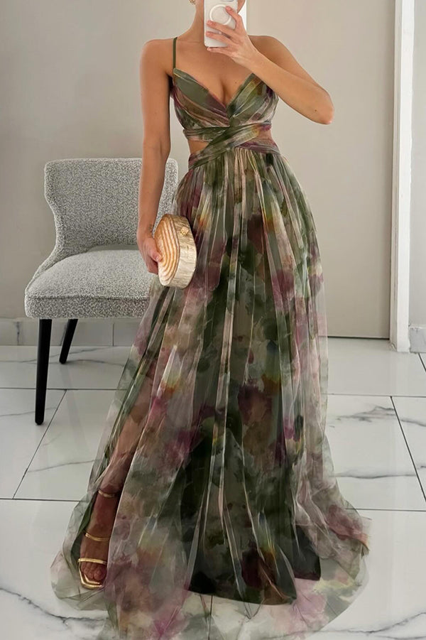 Gabriela | Encantador vestido largo con estampado floral