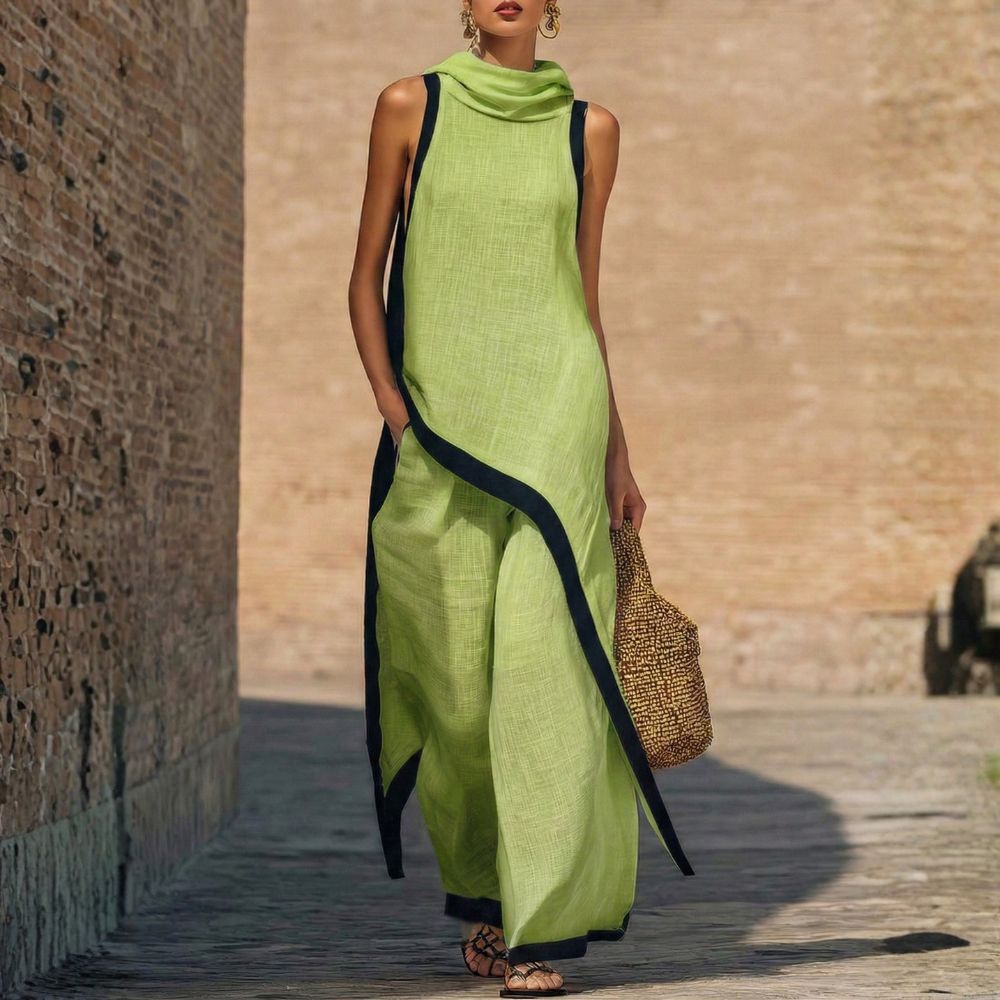 Leonor| Traje de lino Elegante