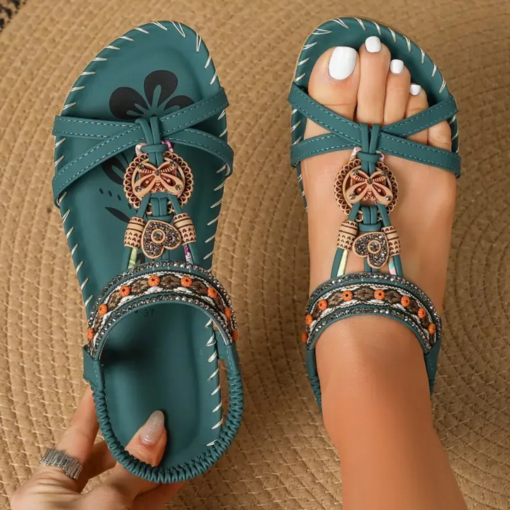 Rosa| Sandalias estilo Ibiza que combinan comodidad y elegancia
