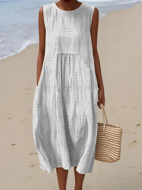 Rosa | Vestido Midi  Bordado