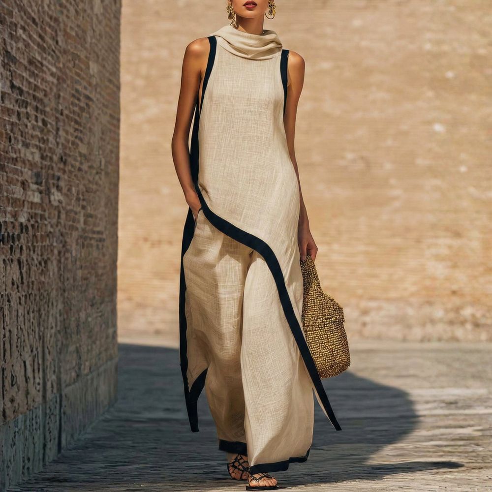 Leonor| Traje de lino Elegante
