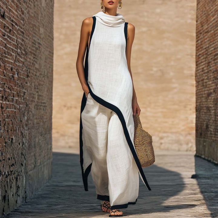 Leonor| Traje de lino Elegante