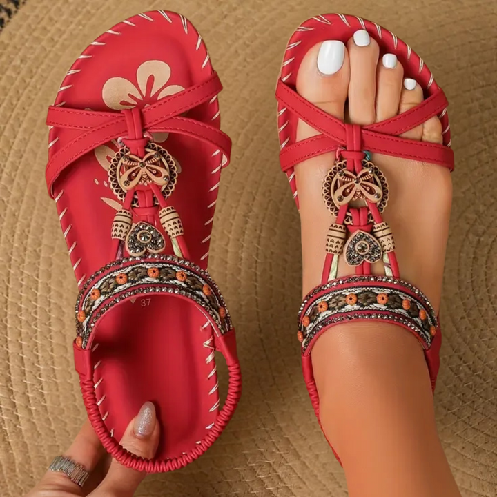 Rosa| Sandalias estilo Ibiza que combinan comodidad y elegancia