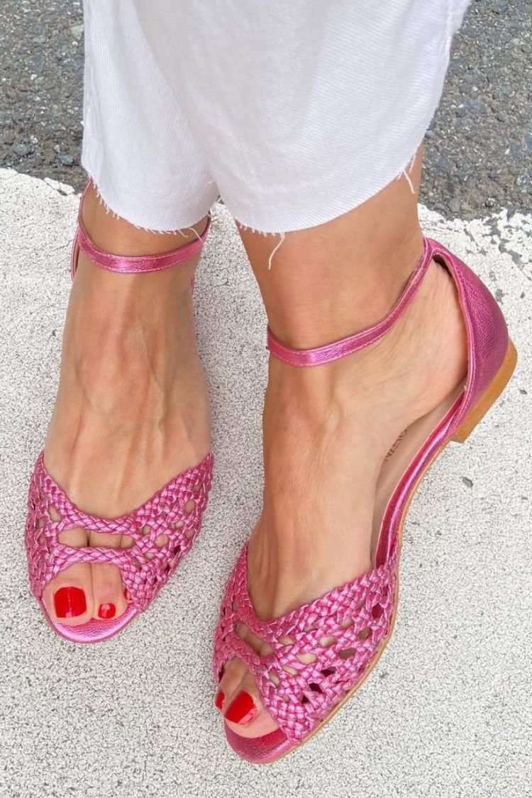 Isabel| Sandalias Doradas Trenzadas