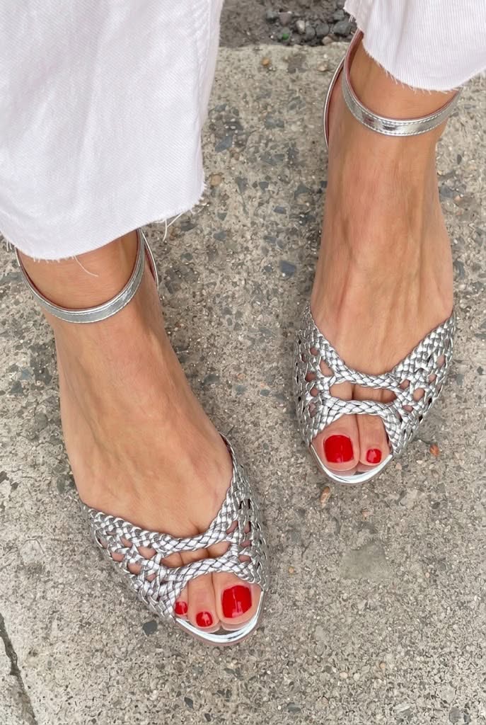 Isabel| Sandalias Doradas Trenzadas