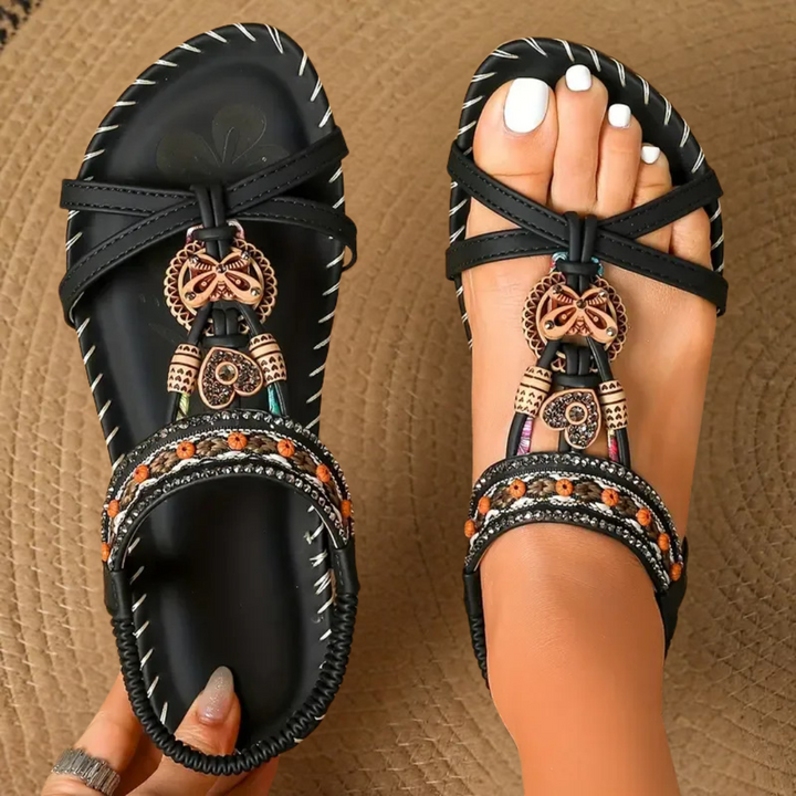 Rosa| Sandalias estilo Ibiza que combinan comodidad y elegancia
