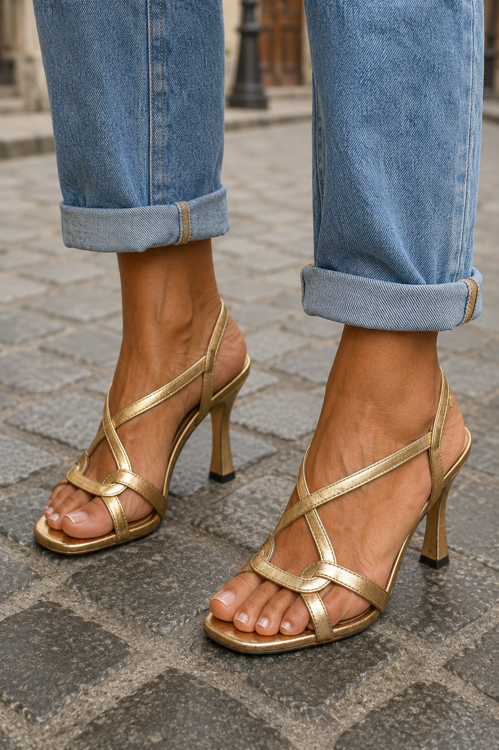 Elisa | Sandalias Doradas Encanto de Verano