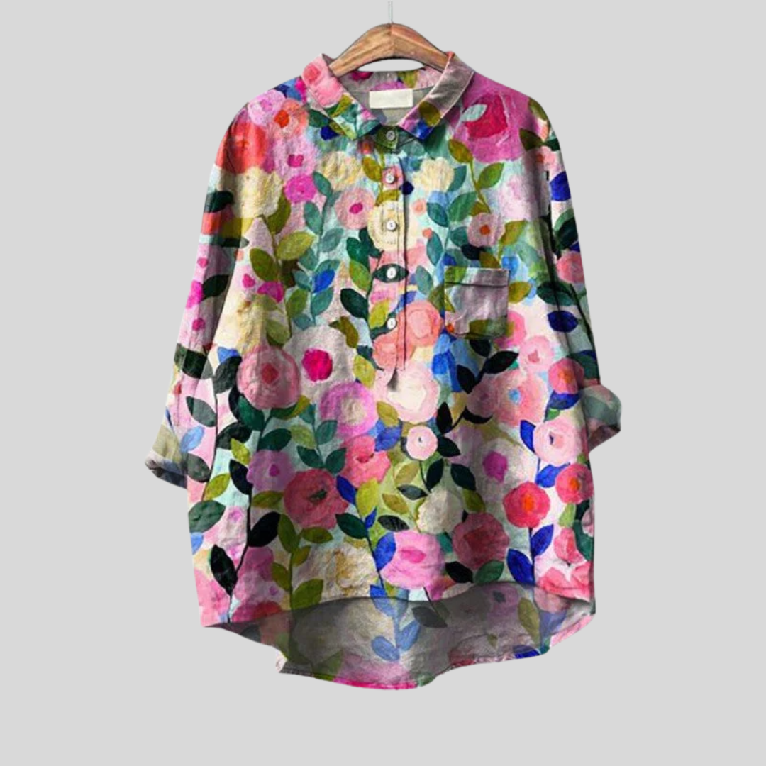 Clara | Blusa elegante colorida