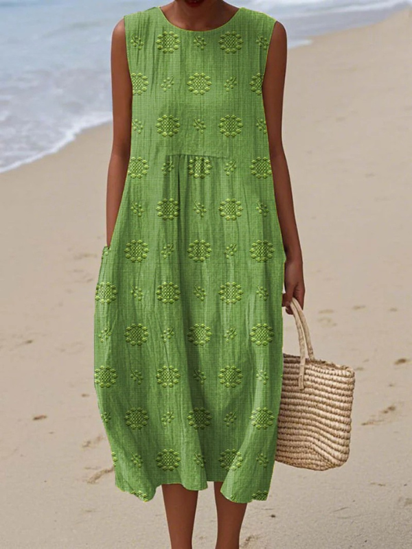 Rosa | Vestido Midi  Bordado