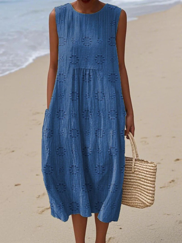 Rosa | Vestido Midi  Bordado