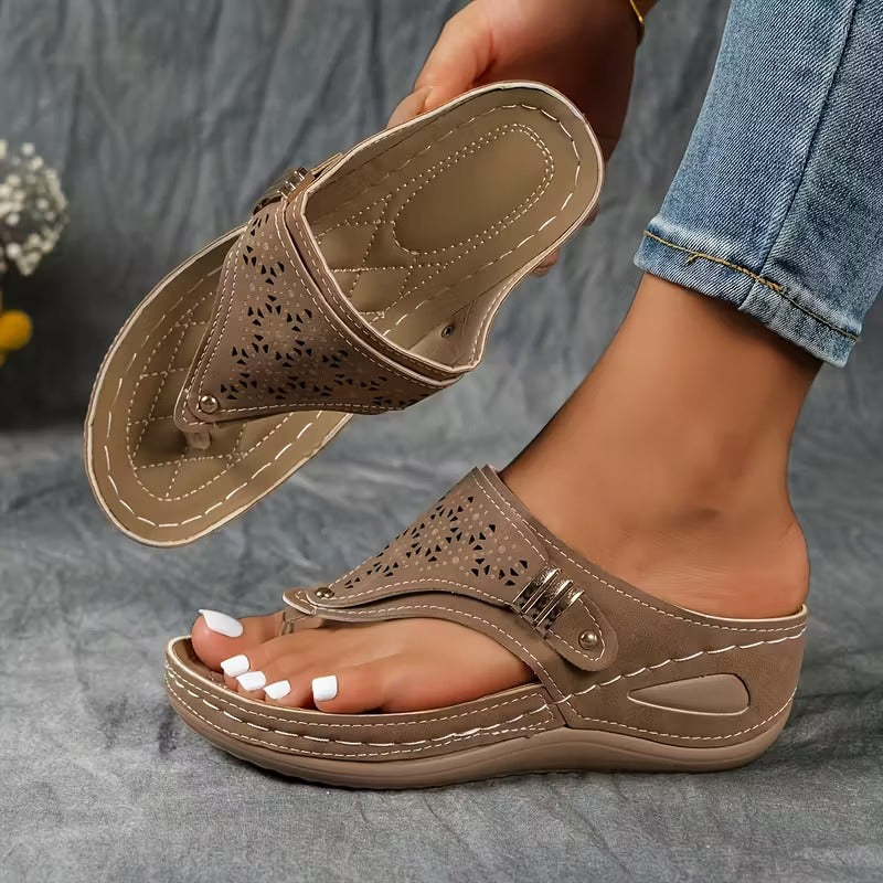 Andrea | Sandalias de cuña cómodas y con buen soporte