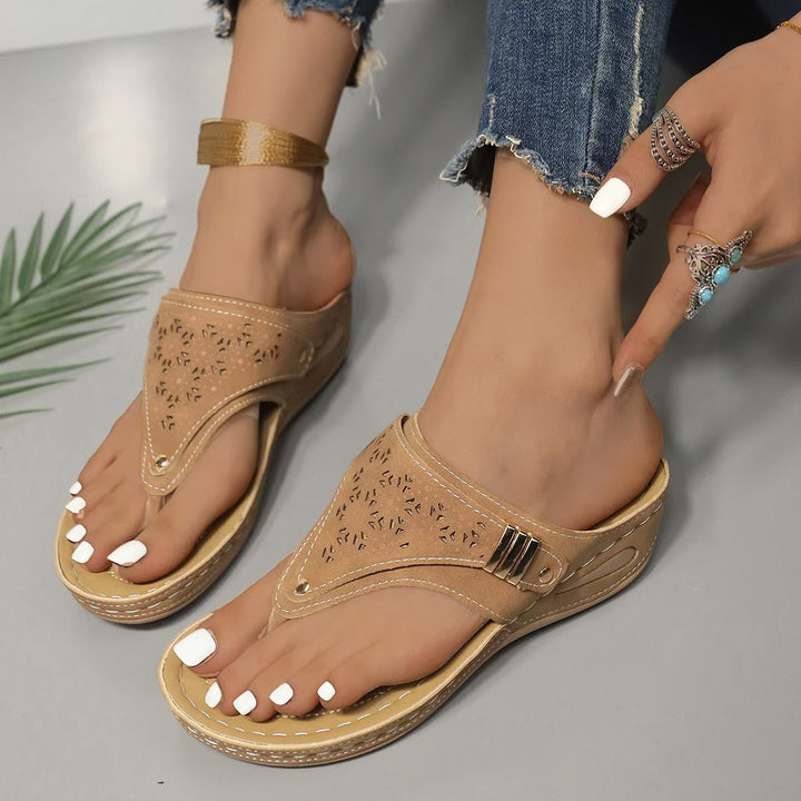 Andrea | Sandalias de cuña cómodas y con buen soporte