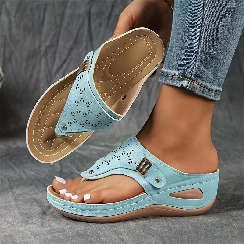 Andrea | Sandalias de cuña cómodas y con buen soporte