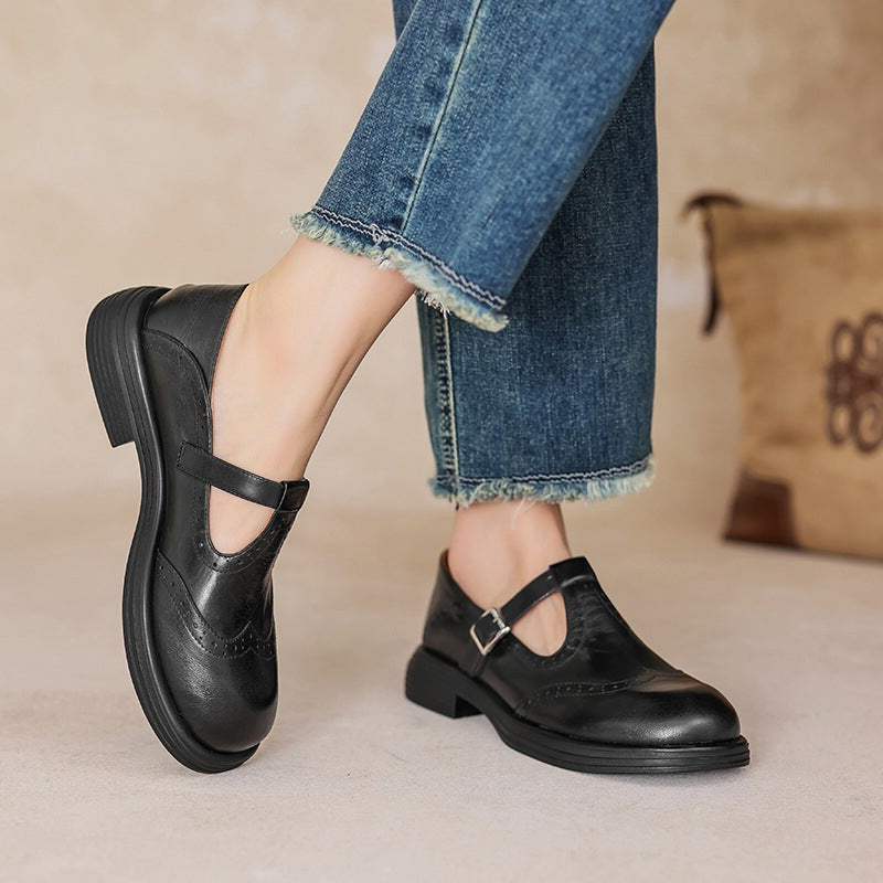 Elisa | Elegantes zapatos Mary Jane de piel