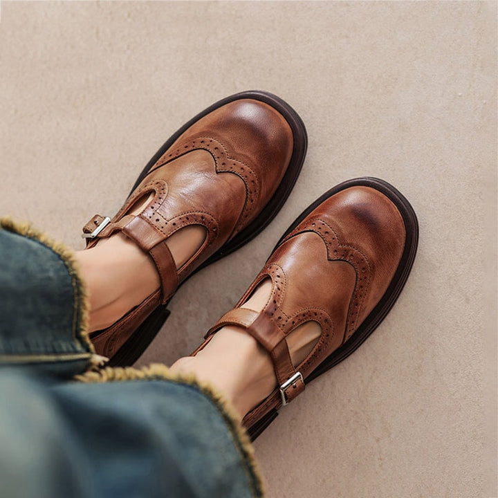 Elisa | Elegantes zapatos Mary Jane de piel
