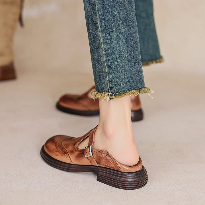 Elisa | Elegantes zapatos Mary Jane de piel