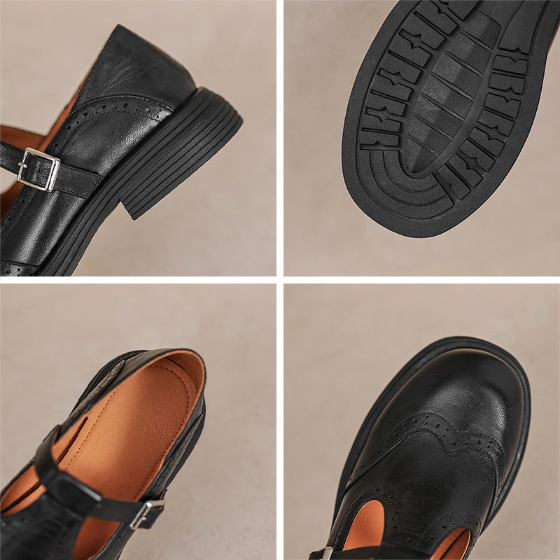 Elisa | Elegantes zapatos Mary Jane de piel