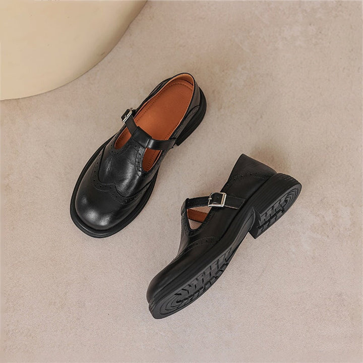 Elisa | Elegantes zapatos Mary Jane de piel