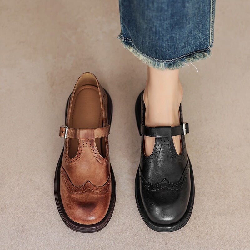 Elisa | Elegantes zapatos Mary Jane de piel