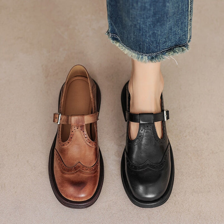 Elisa | Elegantes zapatos Mary Jane de piel