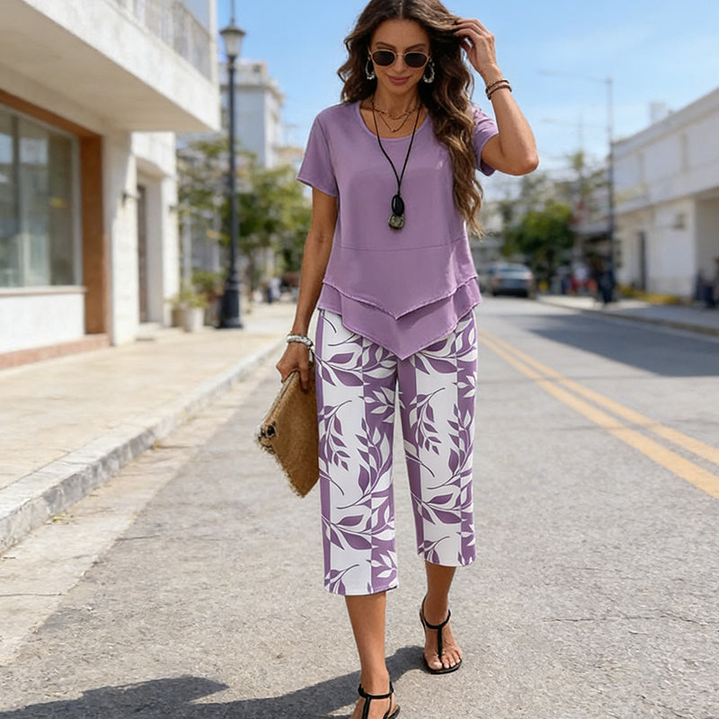 Estela | Conjunto cómodo con top de cuello